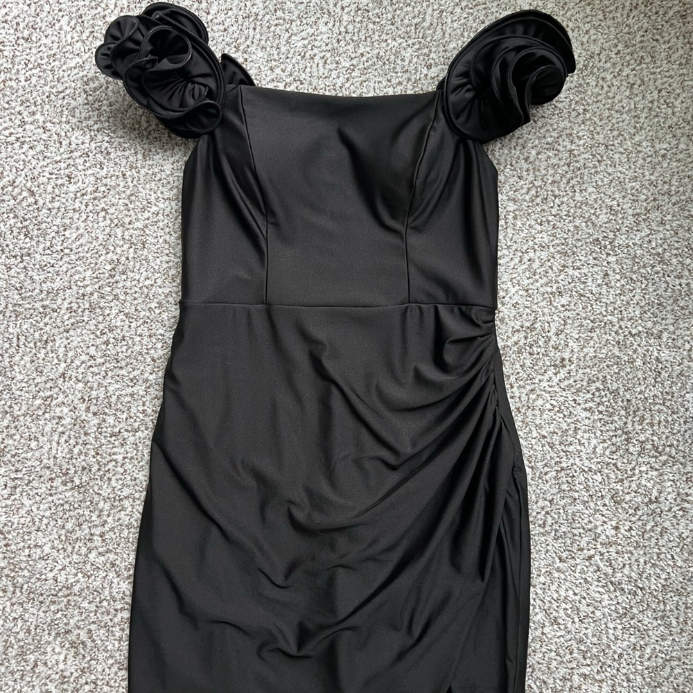 Elegant Black Off-Shoulder Dress
